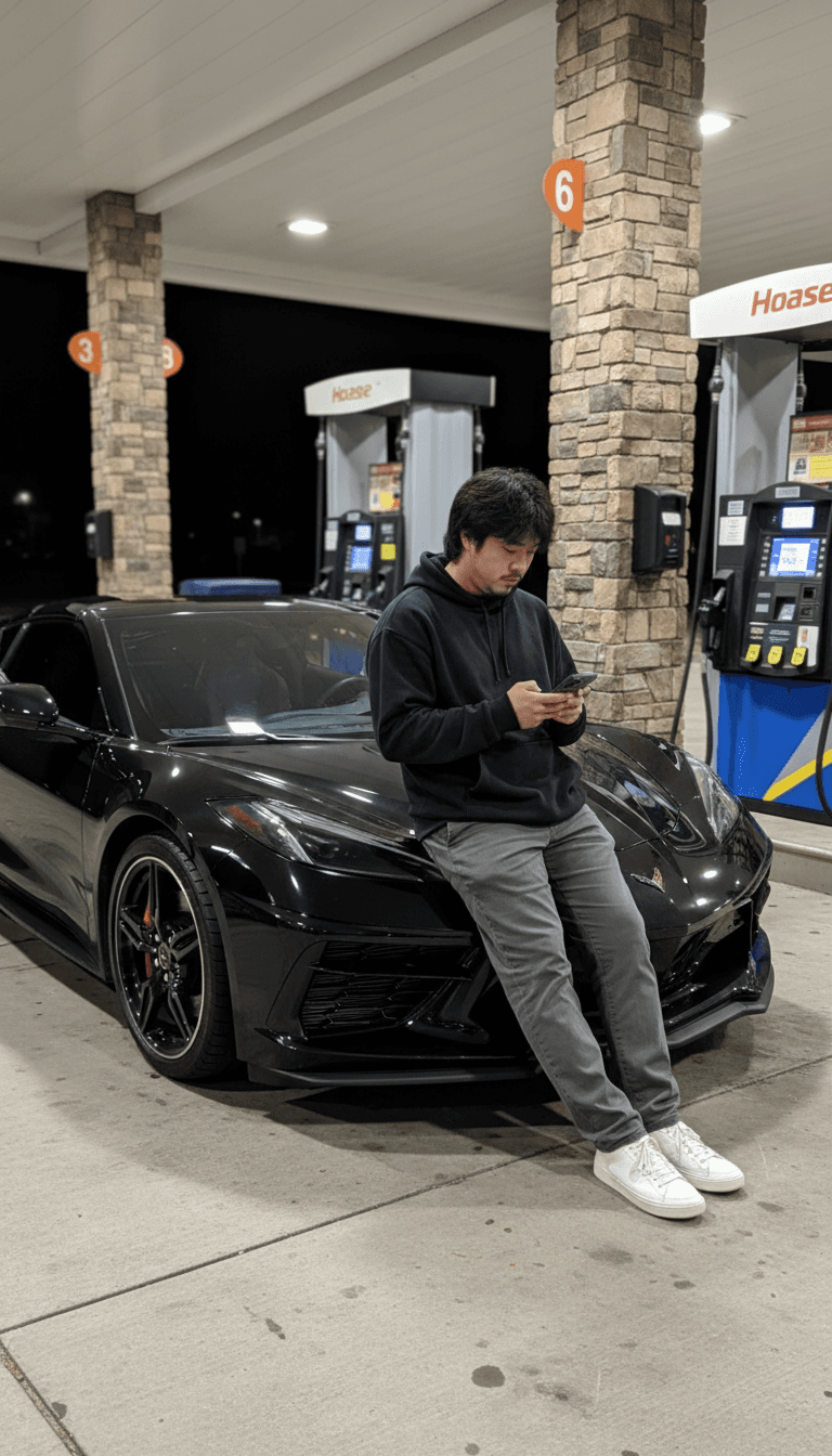 Corvette C8 Gas Station