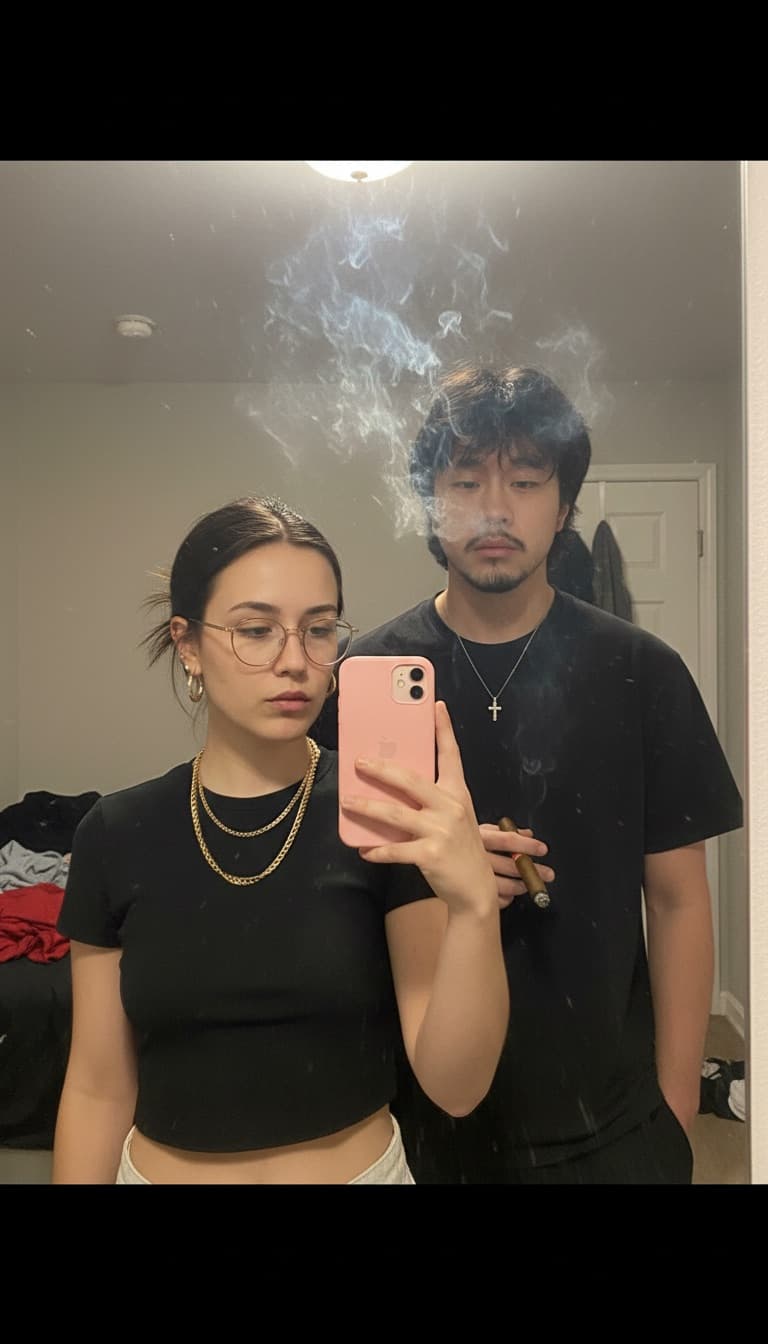 Mirror Cigar Selfie