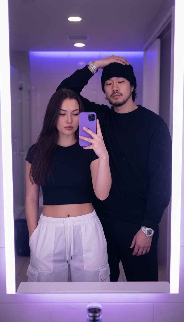 Couple Mirror Selfie